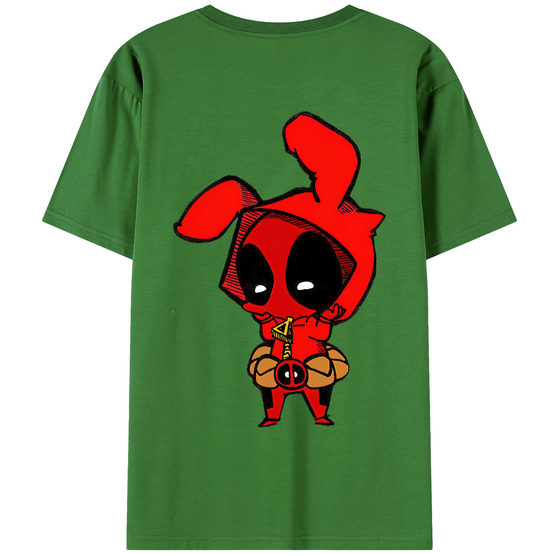 （画像用） Deadpool デッドプール レディース半袖Tシャツ(バックプリント)